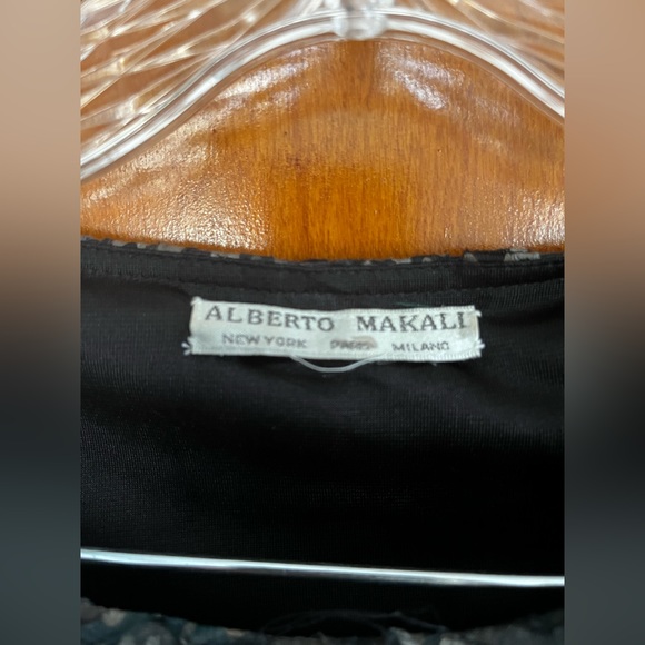 ALBERTO MAKALI Designer Long Sleeve Cocktail Dress - Picture 2 of 5